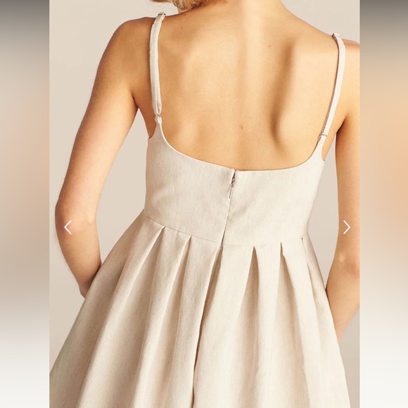 Rebecca Taylor linen romper, jumpsuit size 0 in Rye, cream - Picture 4 of 12